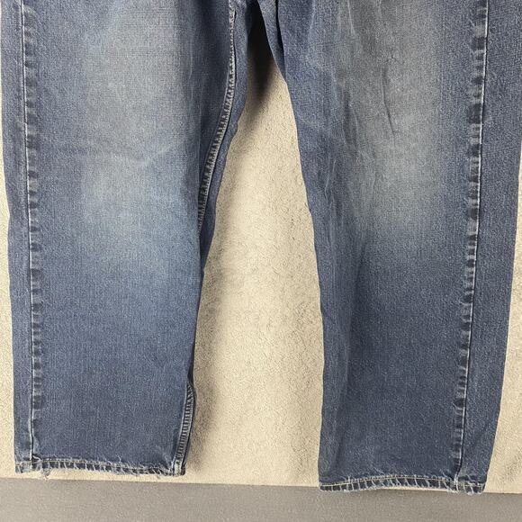 Levis 569 Jeans Mens 35x28 Blue Loose Straight Leg Distressed Denim 100% Cotton - Picture 3 of 14